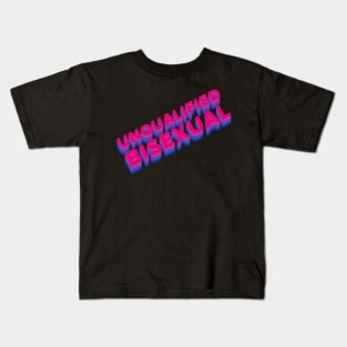 UNQUALIFIED BISEXUAL biflag Kids T-Shirt